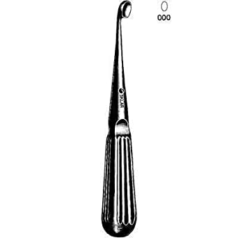 Bone Curette, Oval, 7 1/2" (19.0 Cm), 10.0 Mm Wide